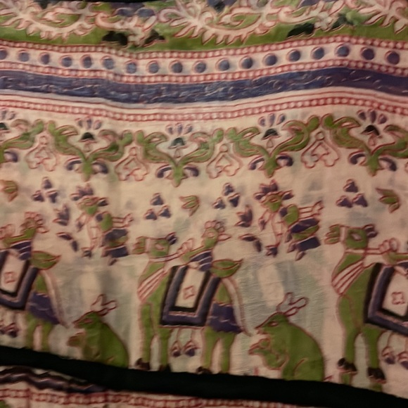 Sheer cotton print Path of the Spirit XL print tunic, hard to find, great cond. - Picture 10 of 11